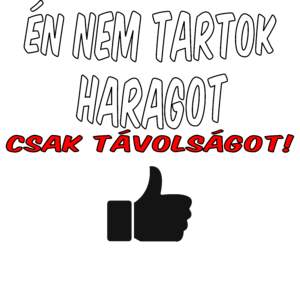 Nem tartok haragot sötét póló